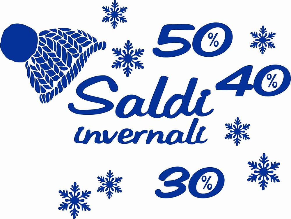 Saldi invernali dal 4 gennaio al 1° marzo