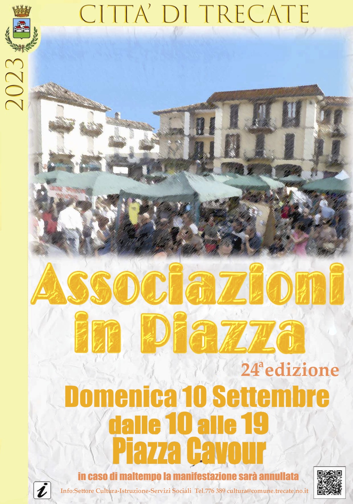 Ventiquattresima Edizione Di “Associazioni In Piazza” Il Prossimo 10 Settembre