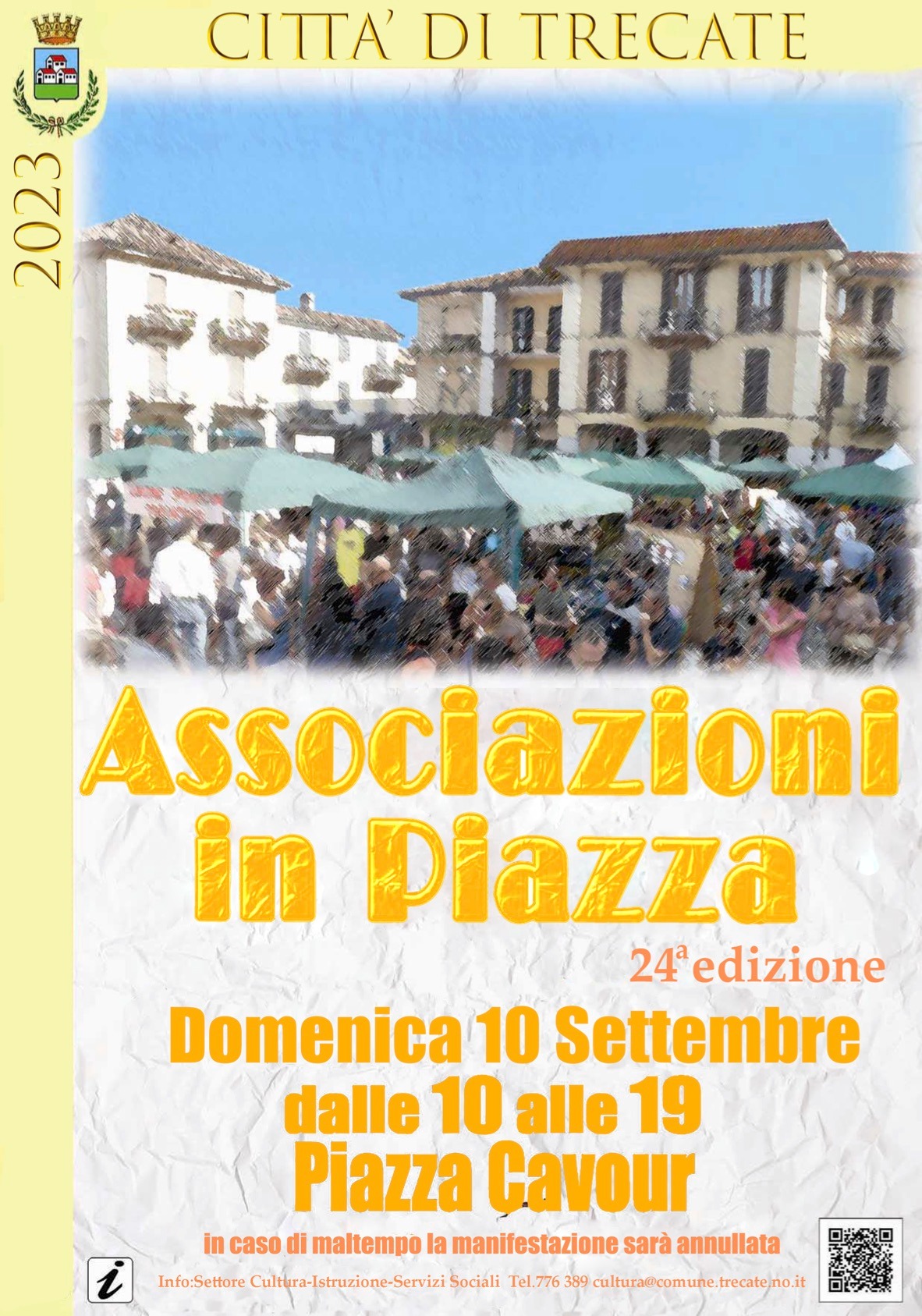 Ventiquattresima Edizione Di “Associazioni In Piazza” Il Prossimo 10 Settembre