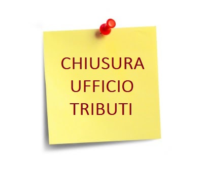 Chiusura ufficio Tributi