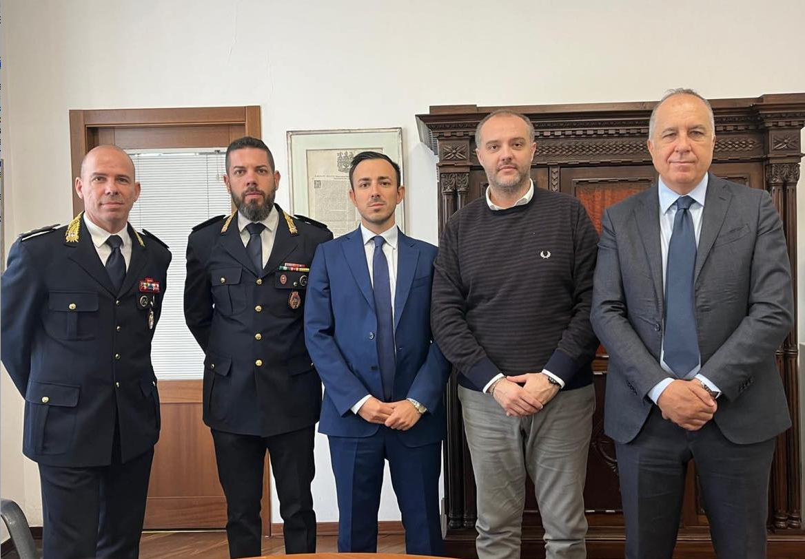 Il Questore di Novara Fabrizio La Vigna in visita alla Città di Trecate